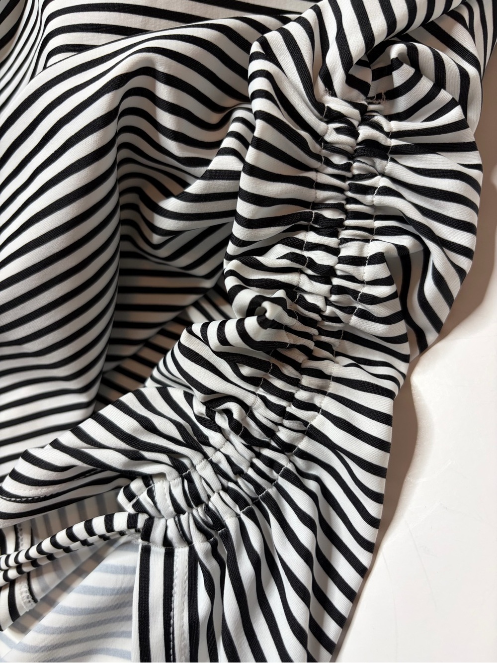 Panache Anya Black and White Stripe Bra-Sized Bandeau Tankini Top Size 36DD - Picture 7 of 13